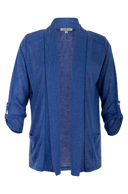 Streetwear Fashion Shawl collar Jacket | MED BLUE | 7095A1