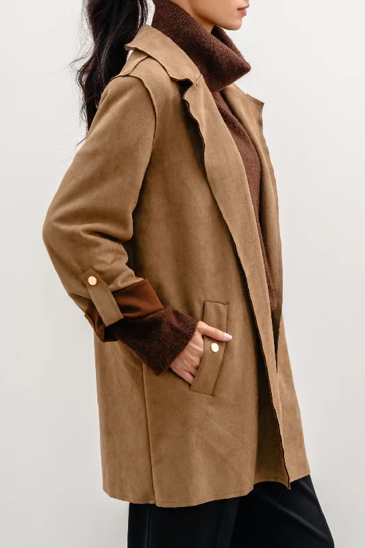 Soft Fabrics SUEDE MID COAT