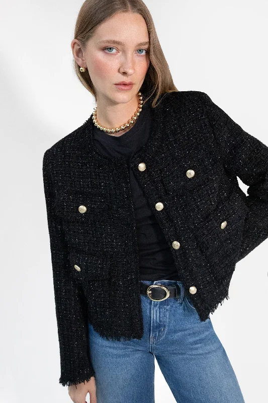 Active Tops CROPPED TWEED JACKET