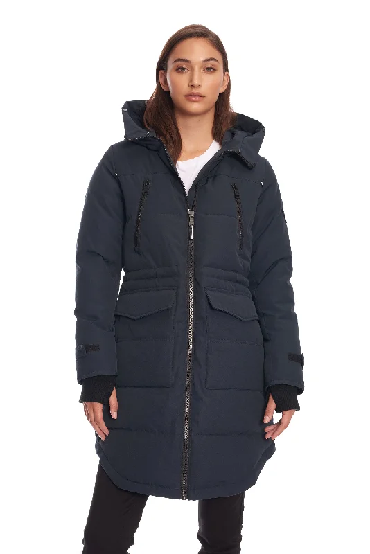 Simple Apparel UKON | WOMEN'S VEGAN DOWN (RECYCLED) DRAWSTRING PARKA