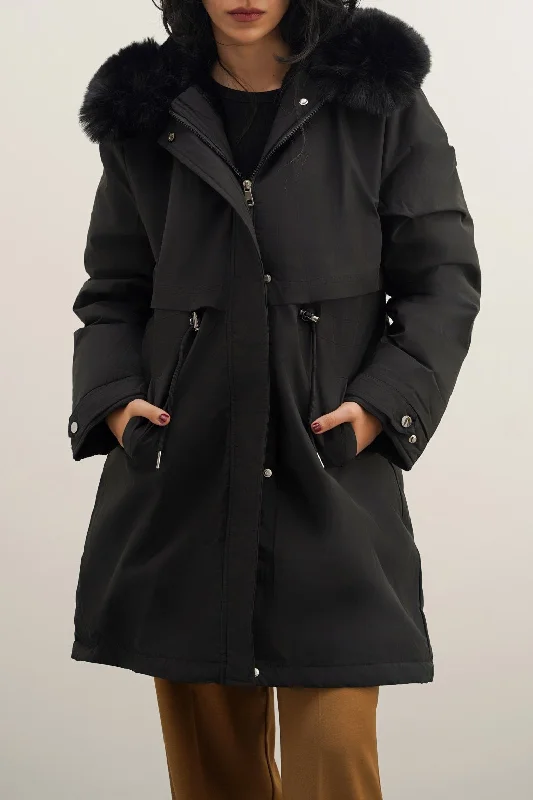Practical Clothing HOODED PUFFER JACKET