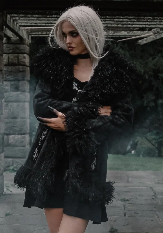 Relaxed Denim Ygritte Faux Fur Coat