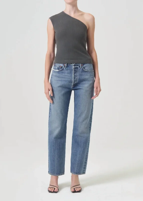 Versatile Looks 90S High Rise Straight Jeans In Hooked