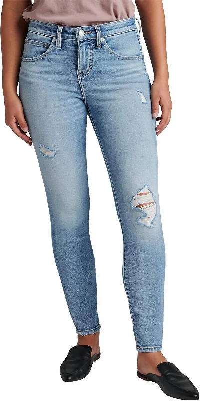 Relaxed Fits Cecilia Dallas Distressed Skinny Jeans In Blue