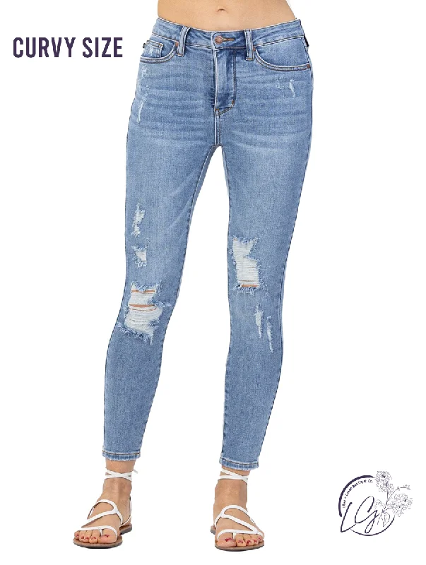 Lightwear Options Curvy Angel High-Rise Tummy Control Skinny by Judy Blue