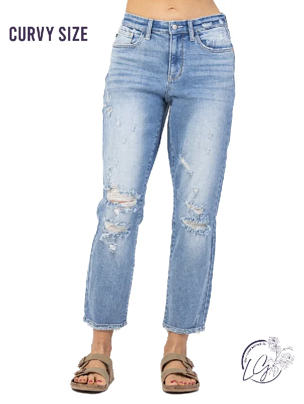 Versatile Wardrobe Curvy Becky High-Rise 90's Slim Straight by Judy Blue