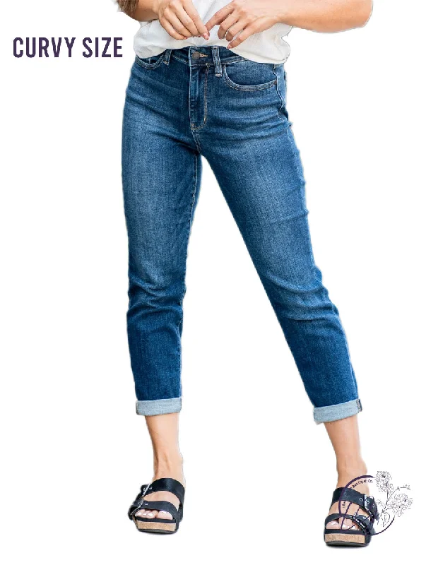 Fashion Accessories Curvy Laurie High-Rise Cropped Slim by Judy Blue