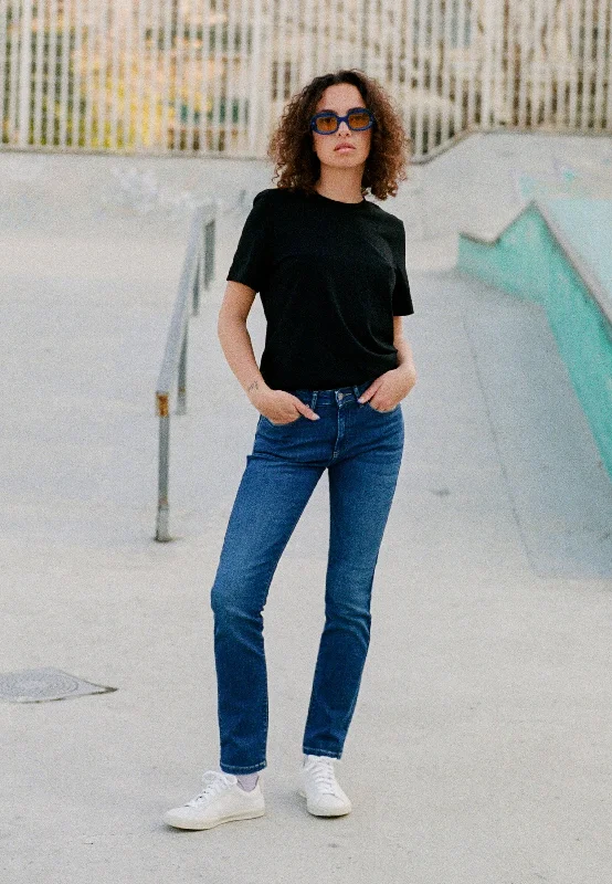 Soft Streetwear Faye Straight - Stone Indigo