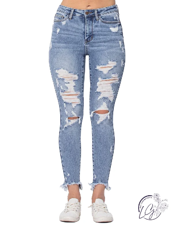 Premium Comfort Irene High-Rise Destroyed Skinny by Judy Blue