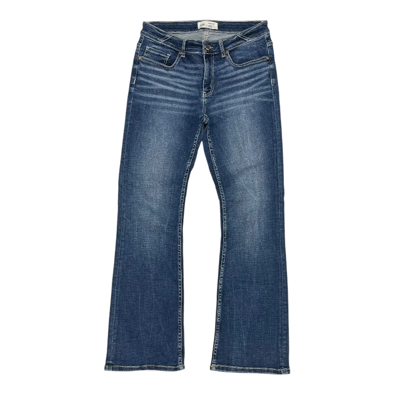 Sporty Looks Jeans Boot Cut By Bke In Blue Denim, Size:6