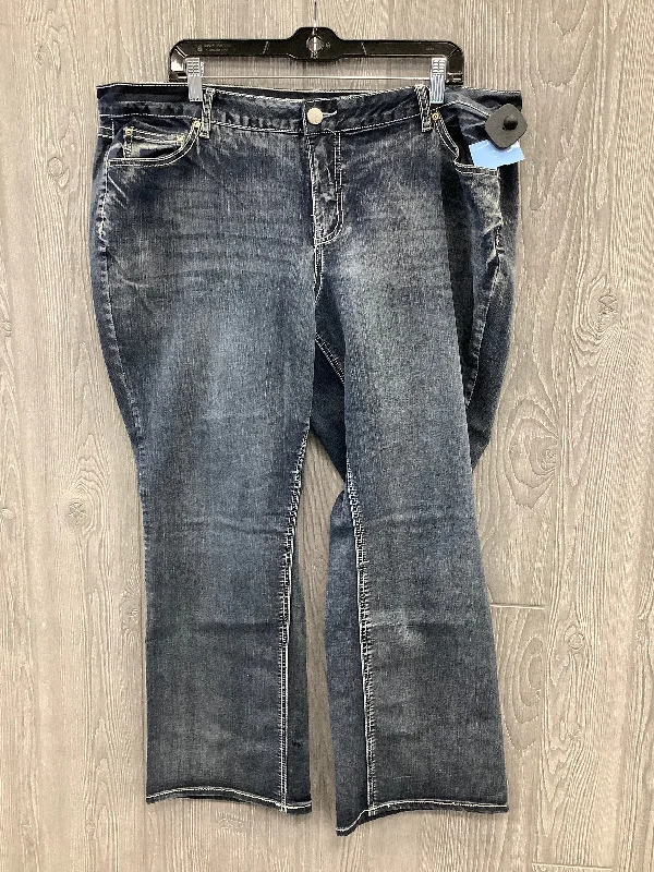 Tailored Coats Jeans Boot Cut By Cato In Blue, Size: 18