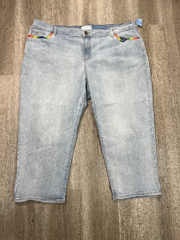 Flexible Wear Jeans Boyfriend By Lane Bryant In Blue Denim, Size: 26