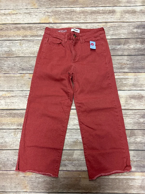 Everyday Wear Jeans Cropped By Sonoma In Coral, Size: 8