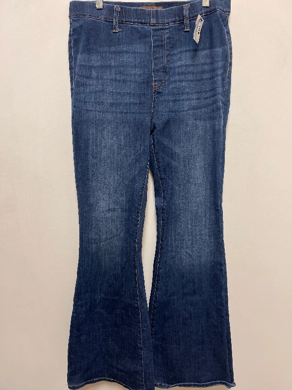 Street Casuals Jeans Flared By Judy Blue In Blue Denim, Size: 14