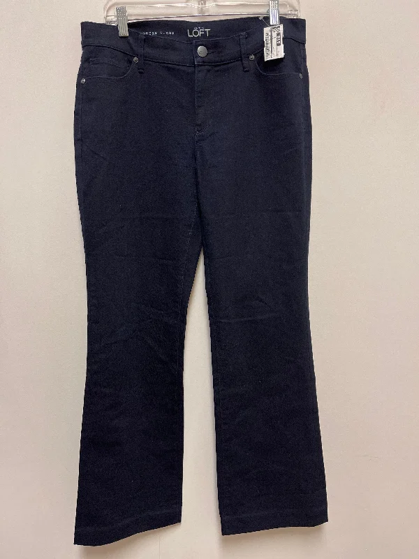 Cozy Apparel Jeans Flared By Loft In Blue Denim, Size: 10