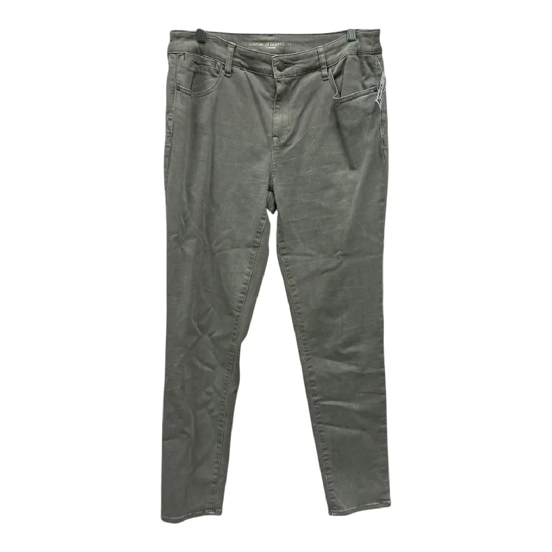 Comfortable Sneakers Jeans Jeggings By Chicos In Grey, Size:4