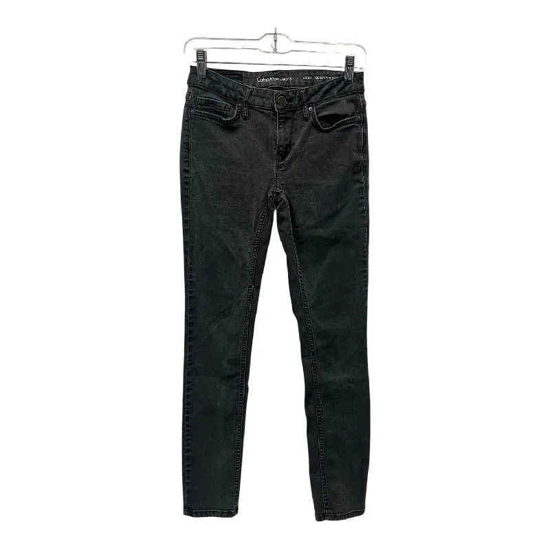 Stylish Sweaters Jeans Skinny By Calvin Klein In Black, Size:4