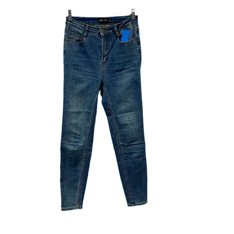 Sporty Suits Jeans Skinny By Fox In Blue Denim, Size:S