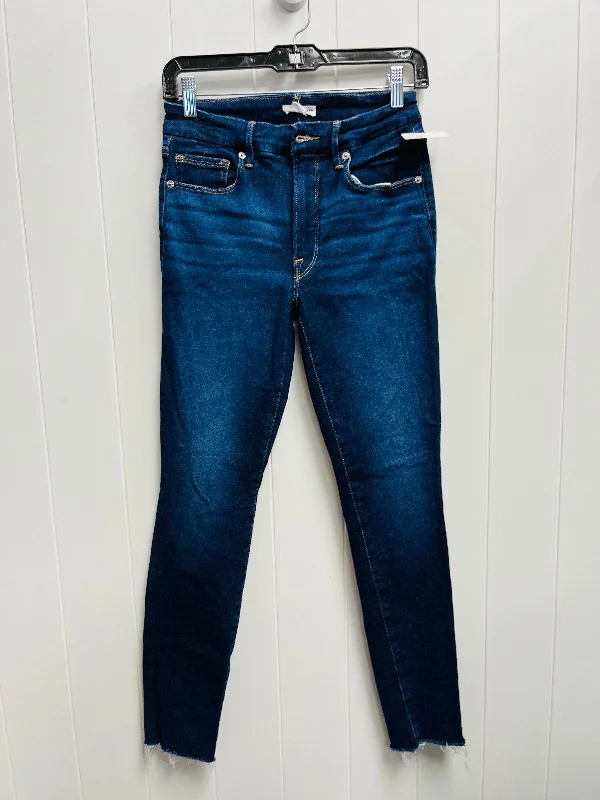 Denim Jackets Jeans Skinny By Good American In Blue Denim, Size: 4