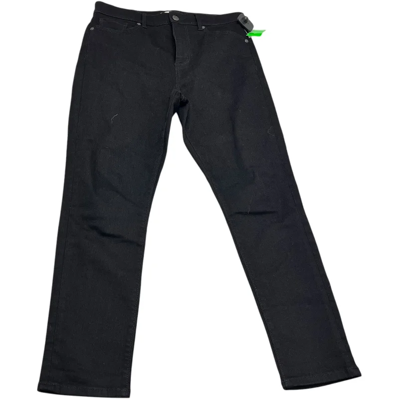Lightweight Gear Jeans Skinny By Loft In Black Denim, Size: 8