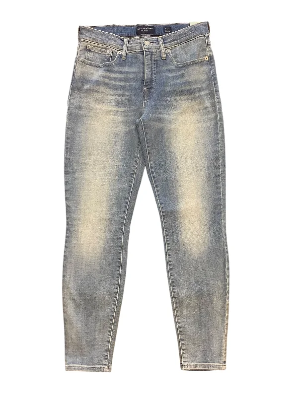 Sport Chic Jeans Skinny By Lucky Brand In Blue Denim, Size: 8