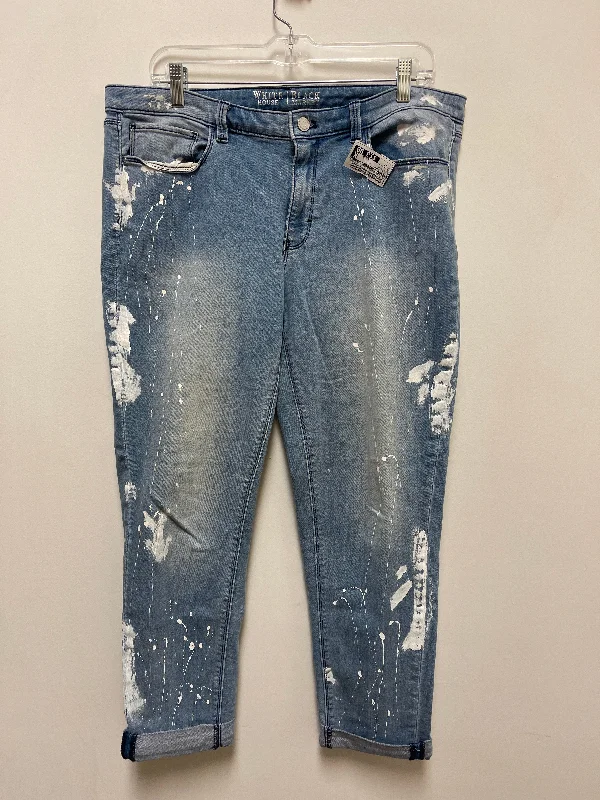 Work Clothes Jeans Skinny By White House Black Market In Blue Denim, Size: 12