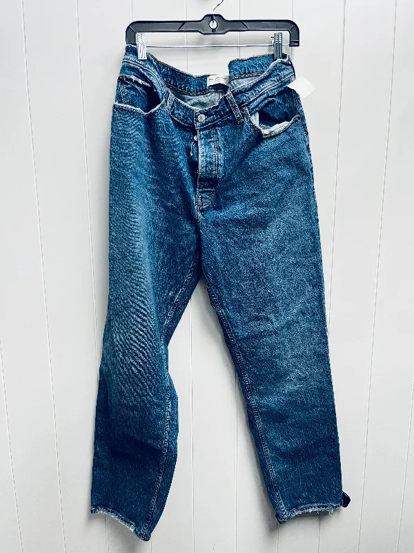 Relaxed Shirts Jeans Straight By Abercrombie And Fitch In Blue Denim, Size: 14
