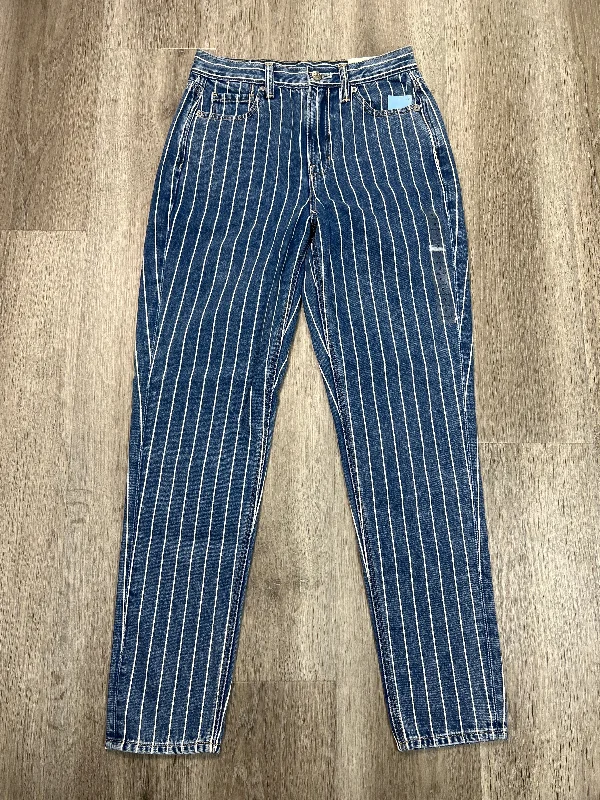 Business Attire Jeans Straight By American Eagle In Blue Denim, Size: 0
