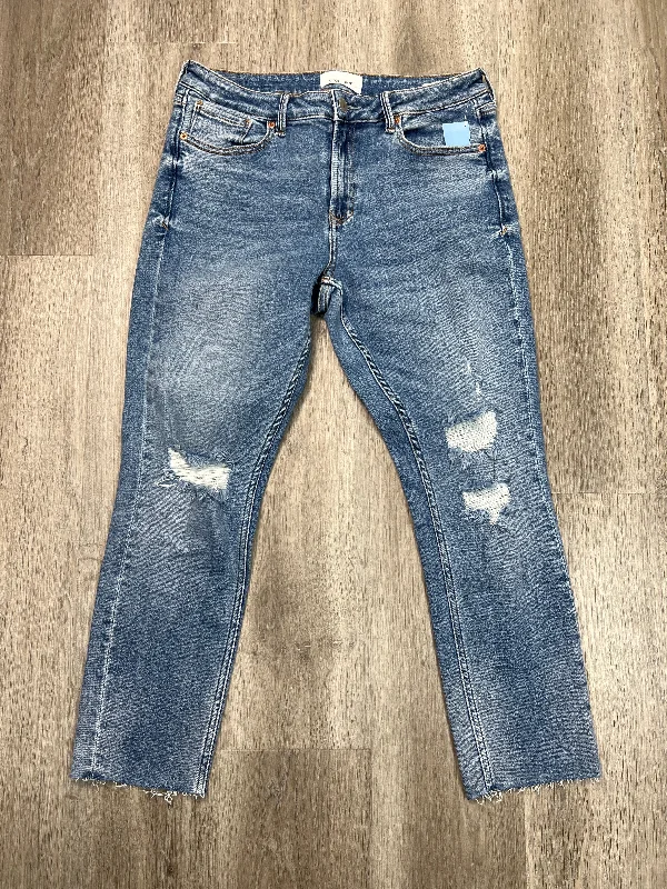 Designer Pants Jeans Straight By Dear John In Blue Denim, Size: 10