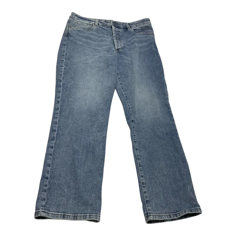 Formal Wear Jeans Straight By Kut In Blue Denim, Size: 14