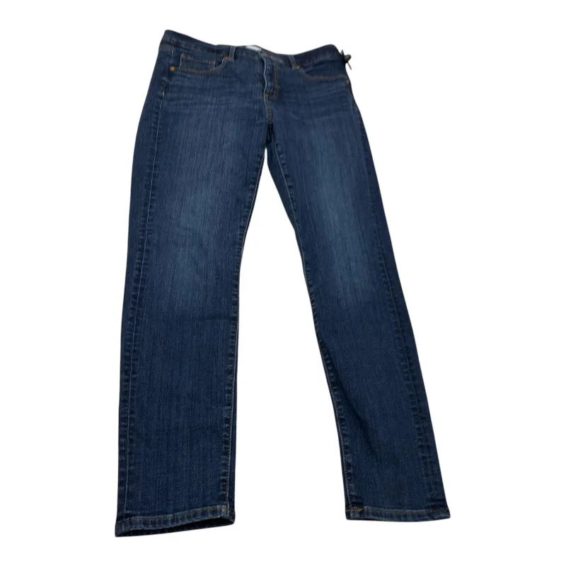 Sporty Suits Jeans Straight By Loft In Blue Denim, Size: 8