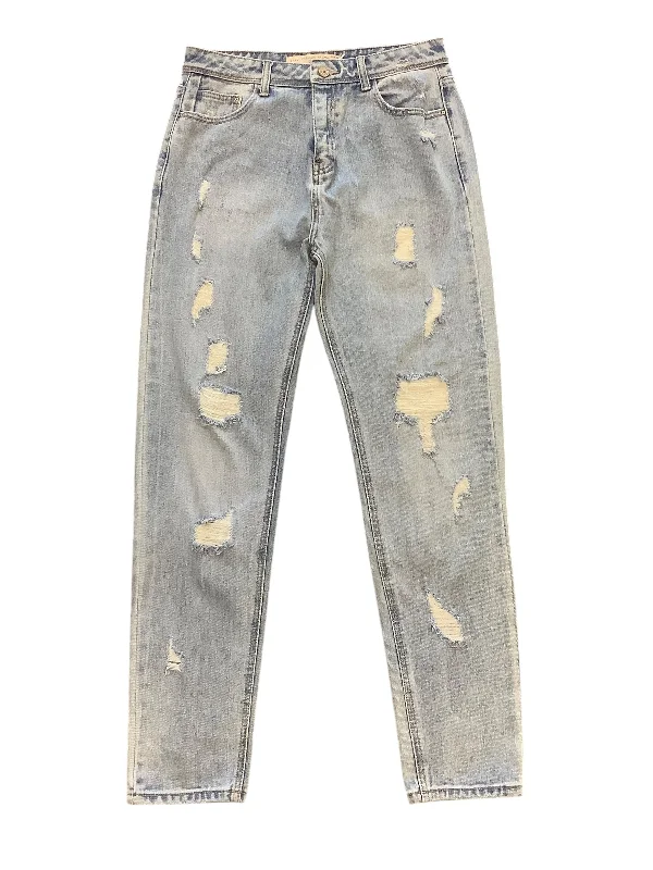 Cozy Pants Jeans Straight By Zara In Blue Denim, Size: 8