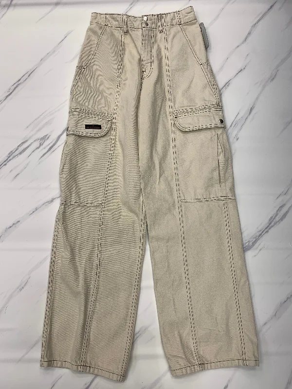 Trendy Apparel Jeans Wide Leg By Bdg In Beige, Size: 6