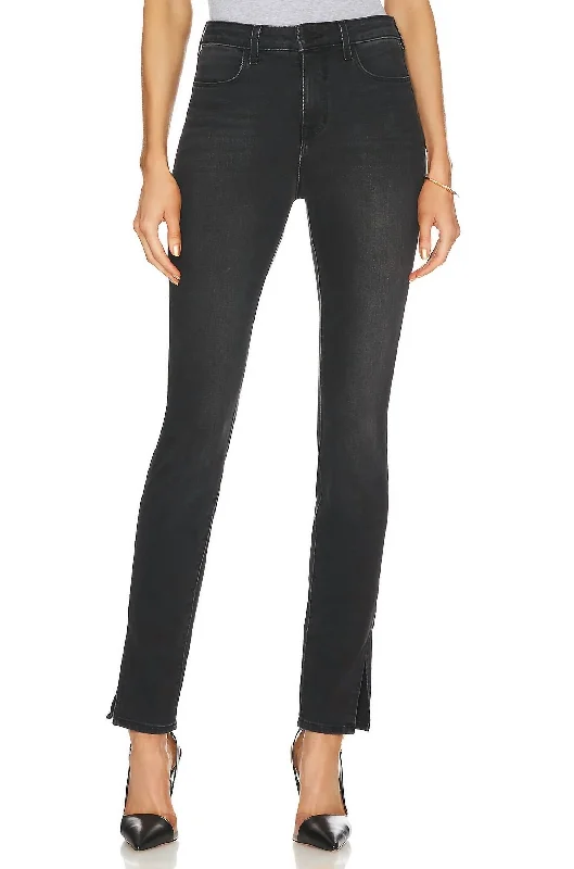 Leather Bags Josie High Rise Skinny Split Jean In Shadow