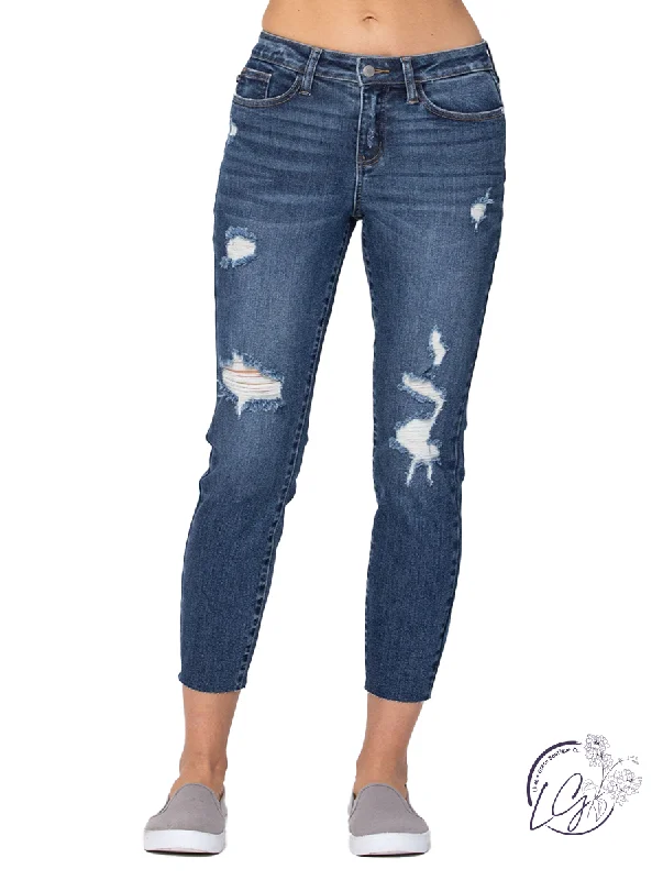 Everyday Denim Kristina Mid-Rise Vintage Cut Off by Judy Blue