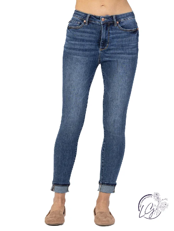 Cozy Looks Lindsey High-Rise Cuffed Skinny by Judy Blue