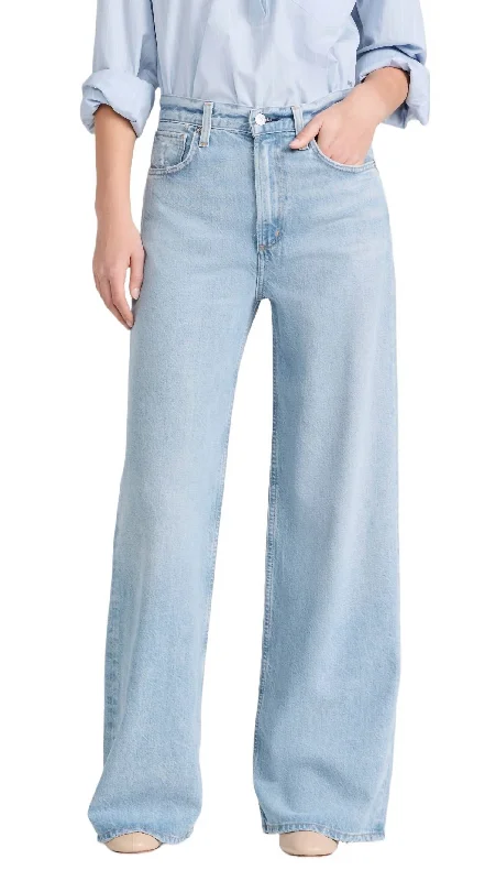Simple Apparel Paloma Baggy Jean In Alemayde