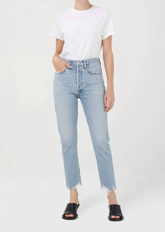 Outdoor Clothing Riley High Rise Straight Jeans In Curio