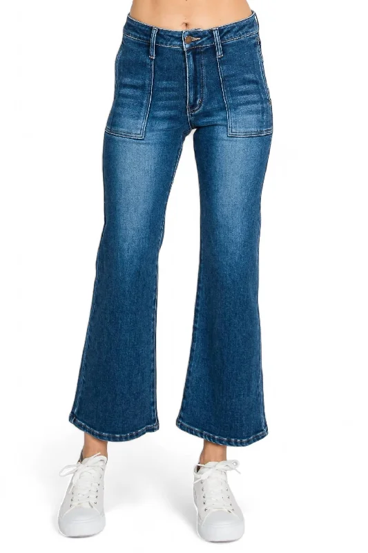 Smart Tops Sicily Patch Pocket Jean In Dark Wash