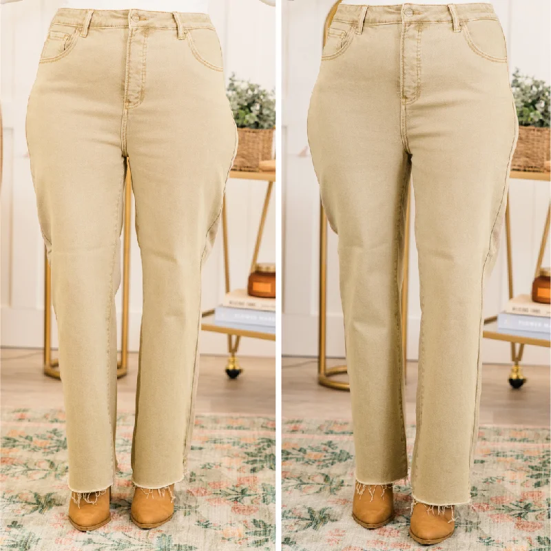 Easy Fashion Stay Salty Jeans, Sand