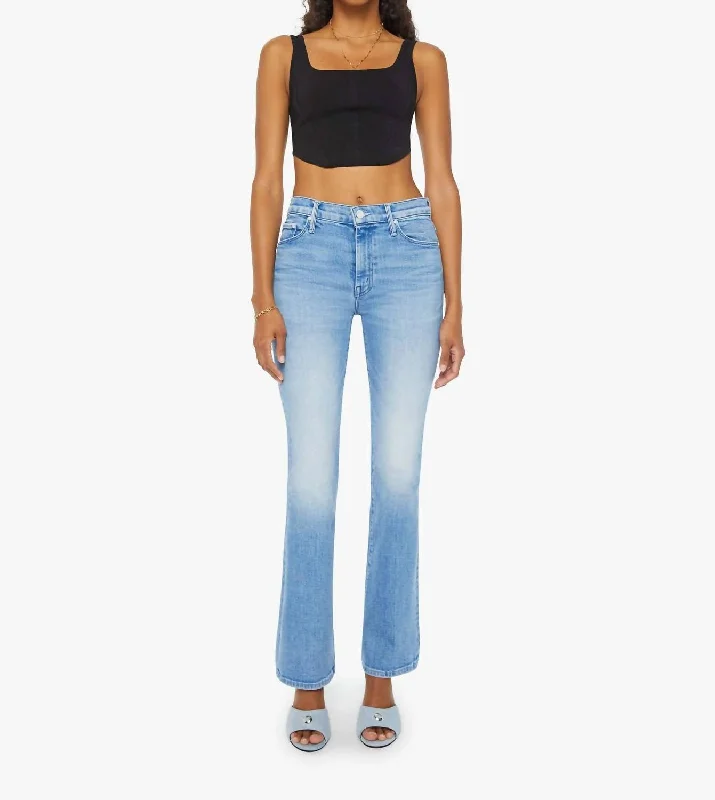 Simple Comfort The Weekender Flare Jeans In Mediterranean Muse