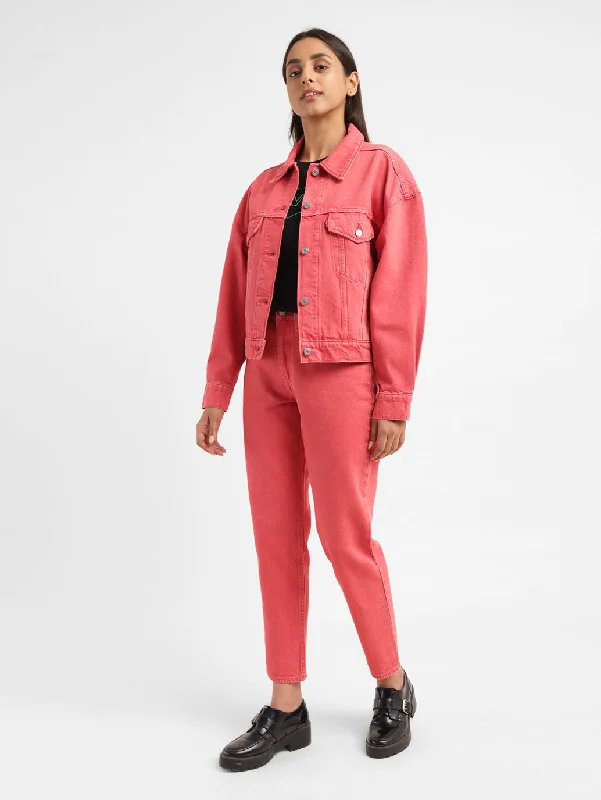 Stylish Blazers Women's High Rise 80s New Mom Loose Fit Jeans
