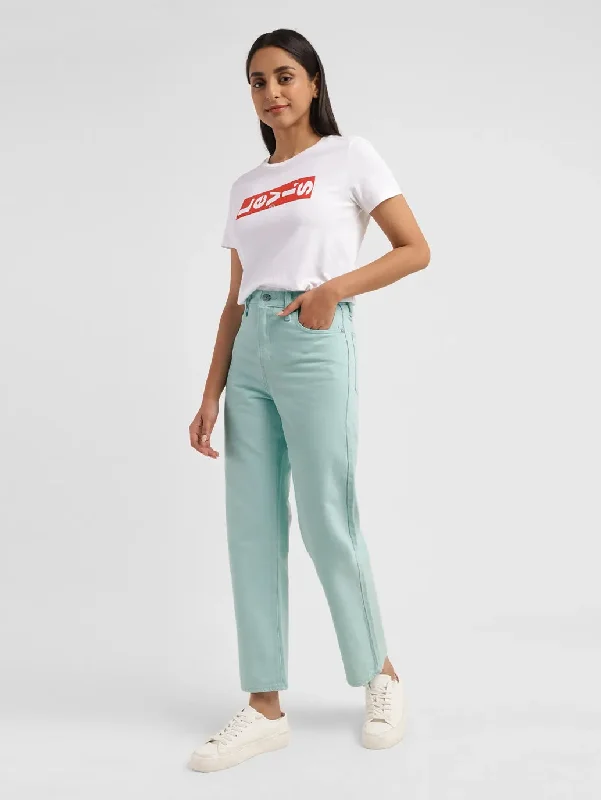 Relaxed Wear Women's High Rise Ribcage Straight Fit Jeans