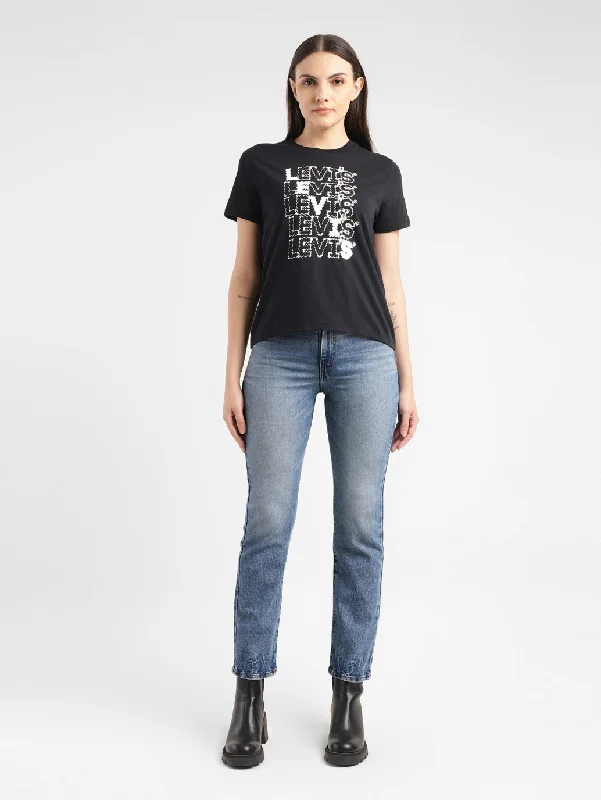 Smart Casual Wear Women's High Rise Ribcage Straight Fit Jeans