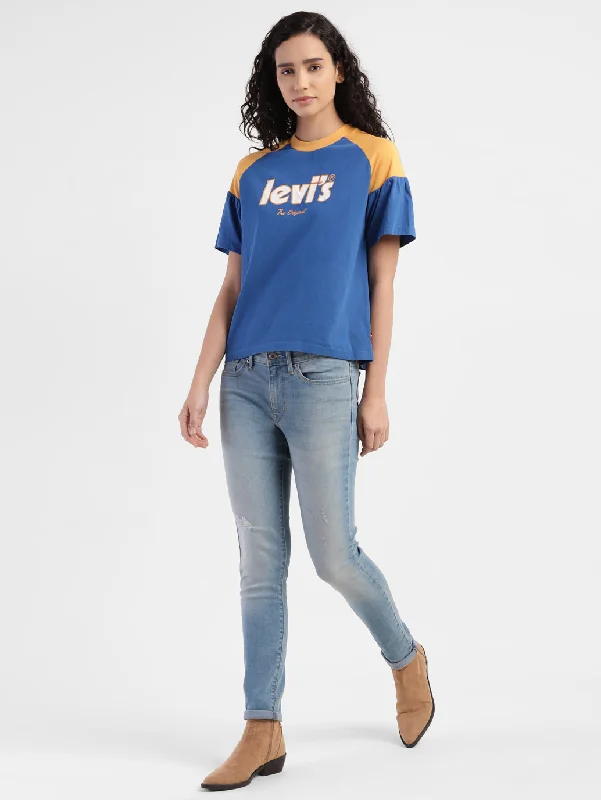 Casual Essentials Women's Mid Rise 711 Skinny Fit Jeans