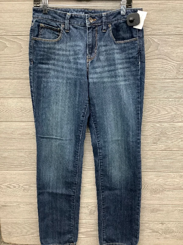 Jeans Straight By Sonoma In Blue Denim, Size: 8