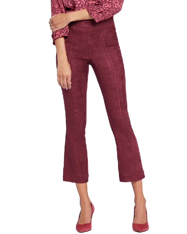 NYDJ Suede Dark Cherry Bootcut Jean