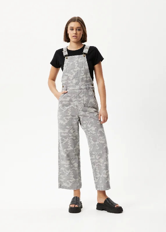 Trendy Basics AFENDS Womens Cadet Lucie - Organic Denim Overalls - Camo