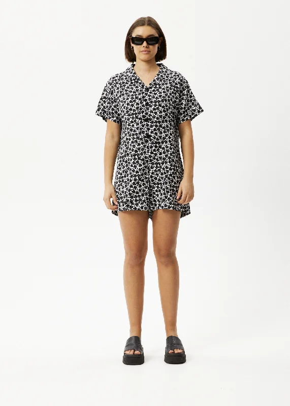 Sweater Vest AFENDS Womens Madeline Kokomo - Playsuit - Black Floral