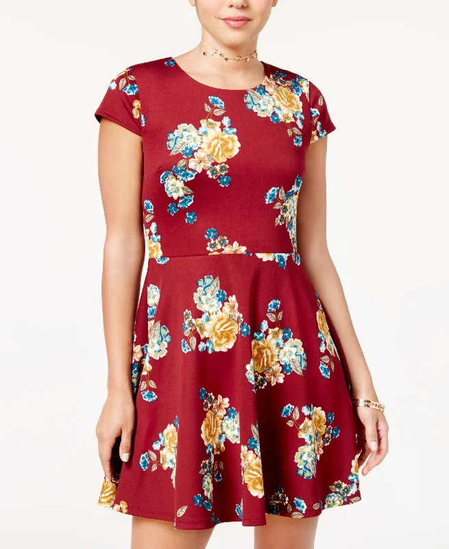 Casual Sneakers B Darlin Juniors Printed Lace Up Fit Flare Dress
